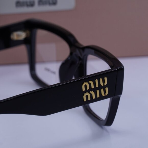 Miu Miu MU02XV 1AB1O1 Rectangle Eyeglasses 52mm – Black - Picture 9 of 10